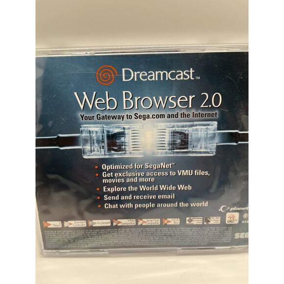 SEGA Dreamcast Web Browser 2.0 with SegaNet Brand New Factory Sealed Disc - Picture 4 of 6
